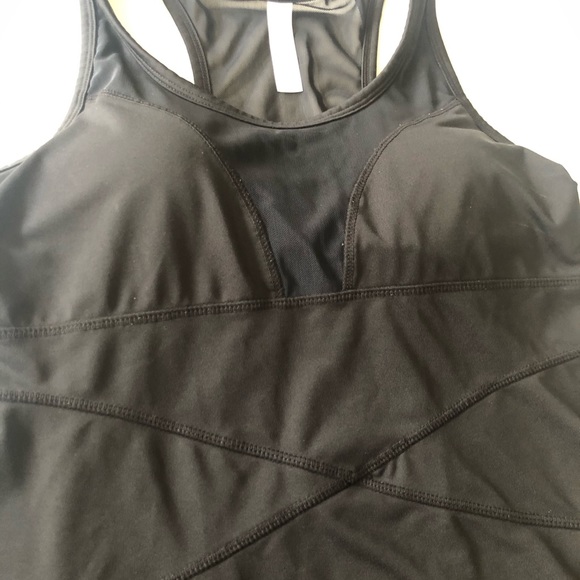 Long Black Pure and Simple Athletic Tank - Picture 3 of 7